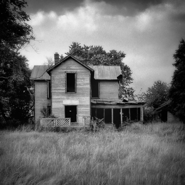 Empty - Fine Art Black and White Photograph of an Abandoned House