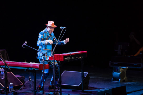 Jerry Dale McFadden dancing on stage at The Moody Theater