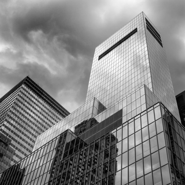 New York City Buildings - Black and White Photograph