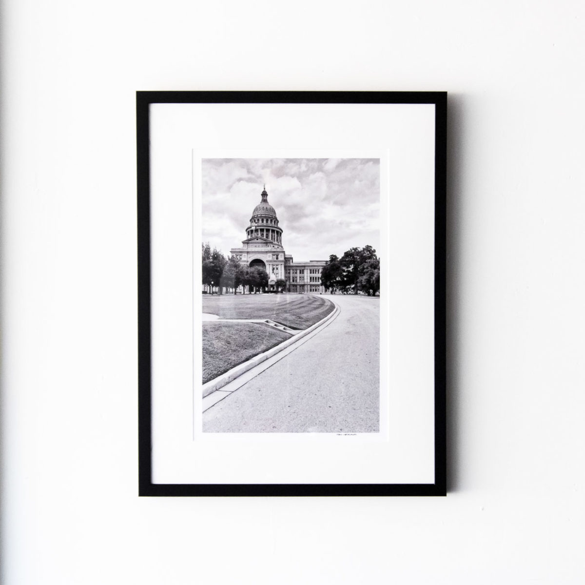 Texas State Capitol Building (south) - Framed 18x24